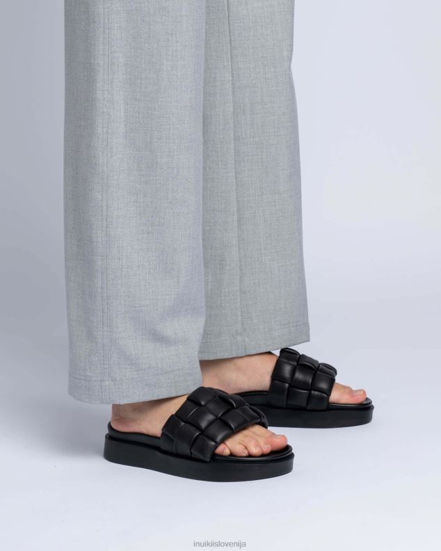 INUIKII ženske pleteno vegansko HVNB96 obutev Črna