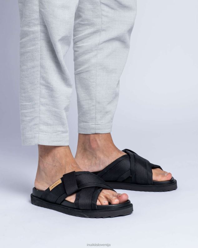 INUIKII moški napihovalka prekrižana HVNB354 obutev Črna