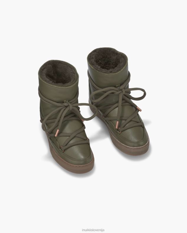 INUIKII ženske nappa klin HVNB227 obutev zelena