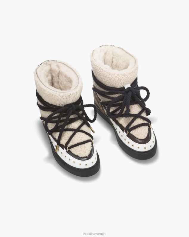 INUIKII ženske kodrast skalni klin HVNB174 obutev krema