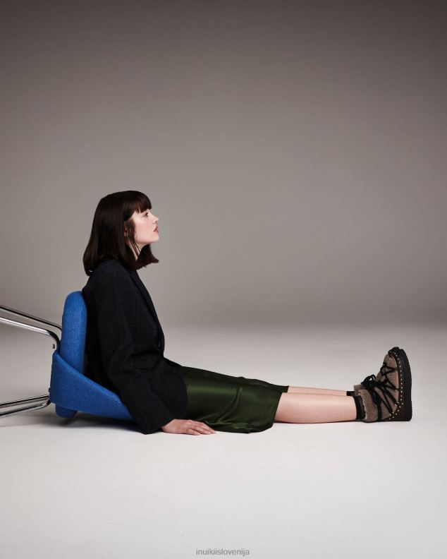 INUIKII ženske kodrasti kamen HVNB172 obutev taupe