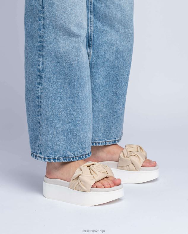 INUIKII ženske fjord cvetlična ploščad HVNB72 obutev krema