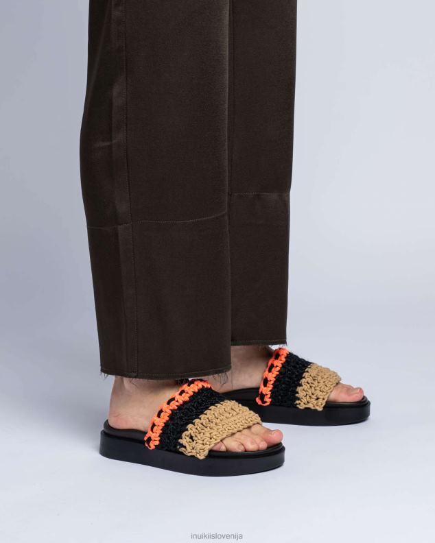 INUIKII ženske ohlapna pletena korala HVNB88 obutev velikost