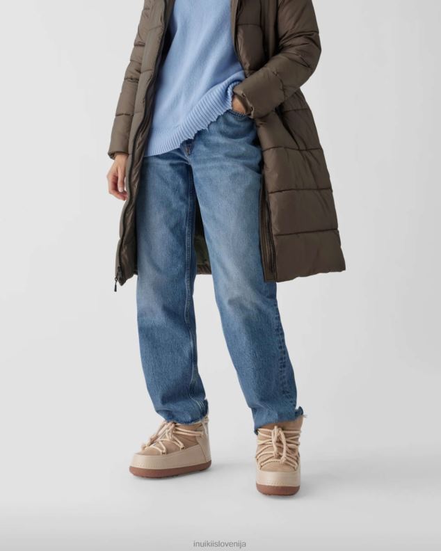 INUIKII ženske klasični škorenj HVNB119 obutev bež