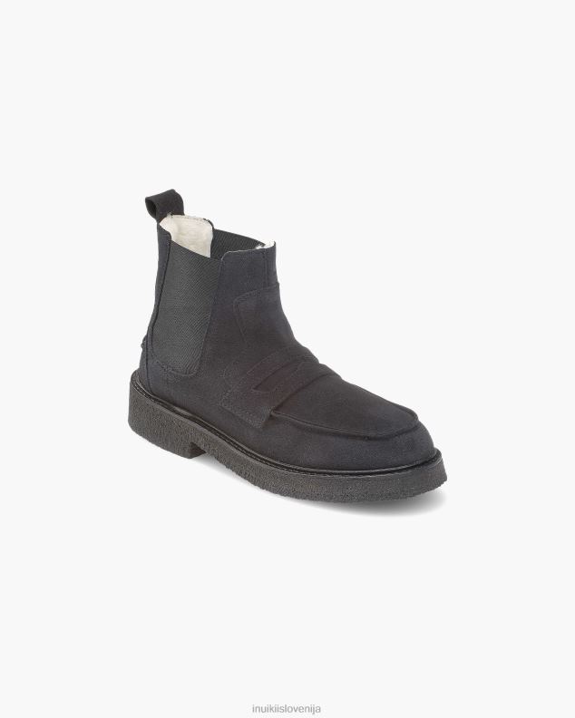 INUIKII moški chelsea velur HVNB362 obutev Črna