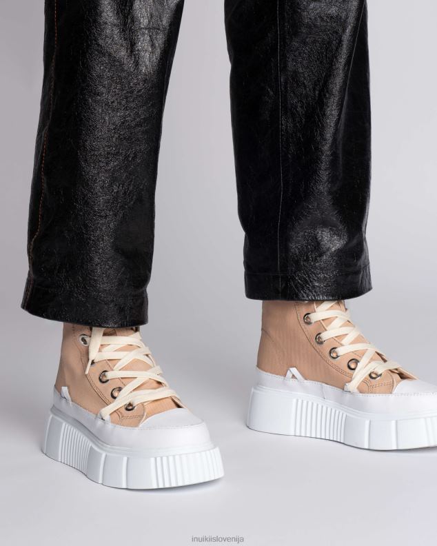 INUIKII ženske Matilda platno visoko 23 HVNB35 obutev pesek