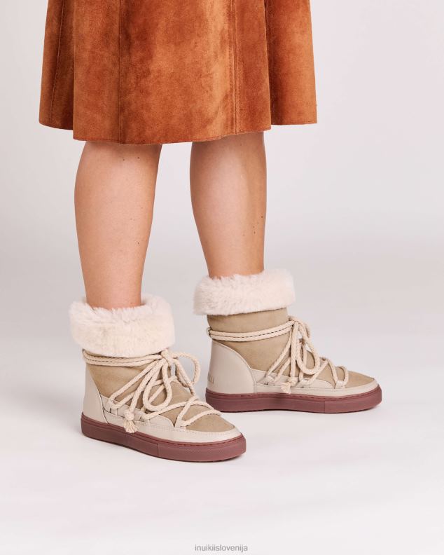 INUIKII ženske klasične visoke superge HVNB134 obutev bež