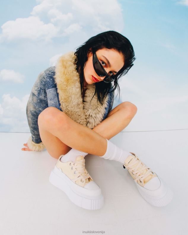 INUIKII ženske matilda platno nizko 23 HVNB45 obutev bež