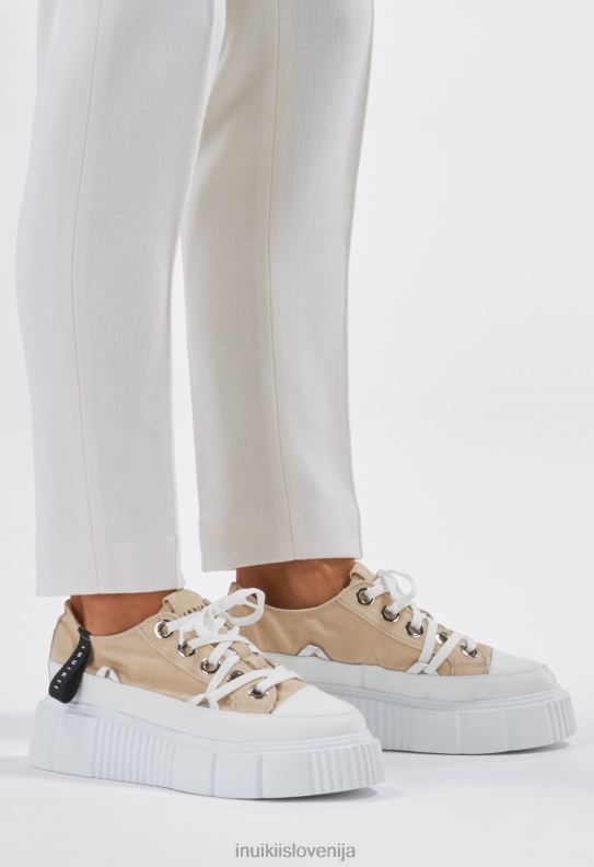 INUIKII ženske matilda platno nizko HVNB39 obutev stara bež