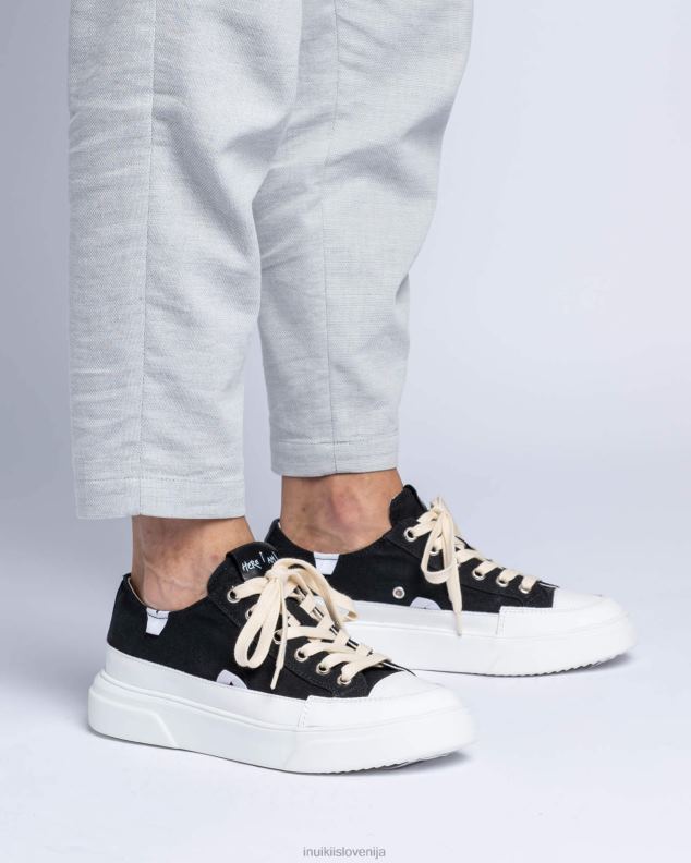 INUIKII moški platno lex nizko HVNB332 obutev Črna