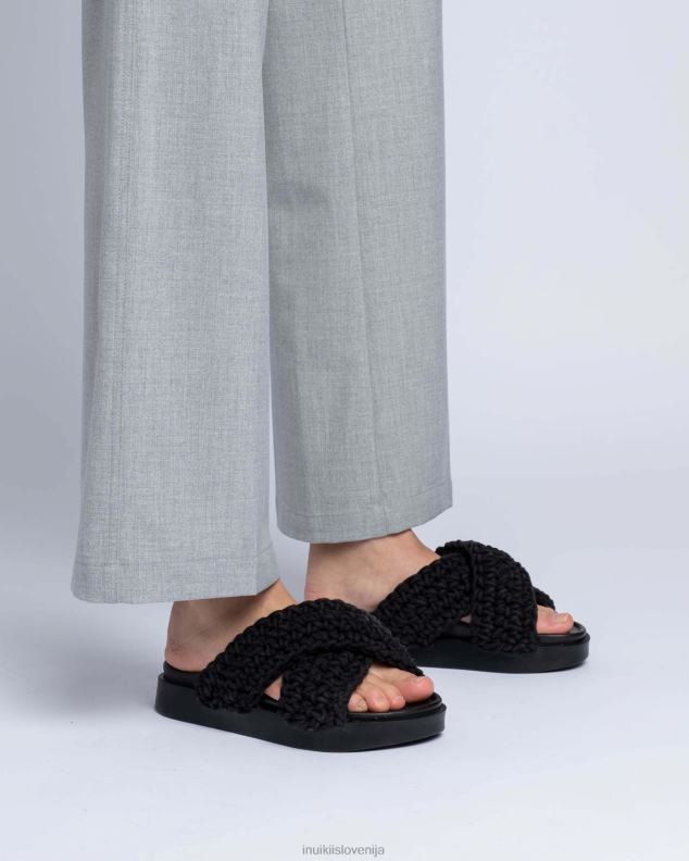 INUIKII ženske tkani HVNB6 obutev Črna