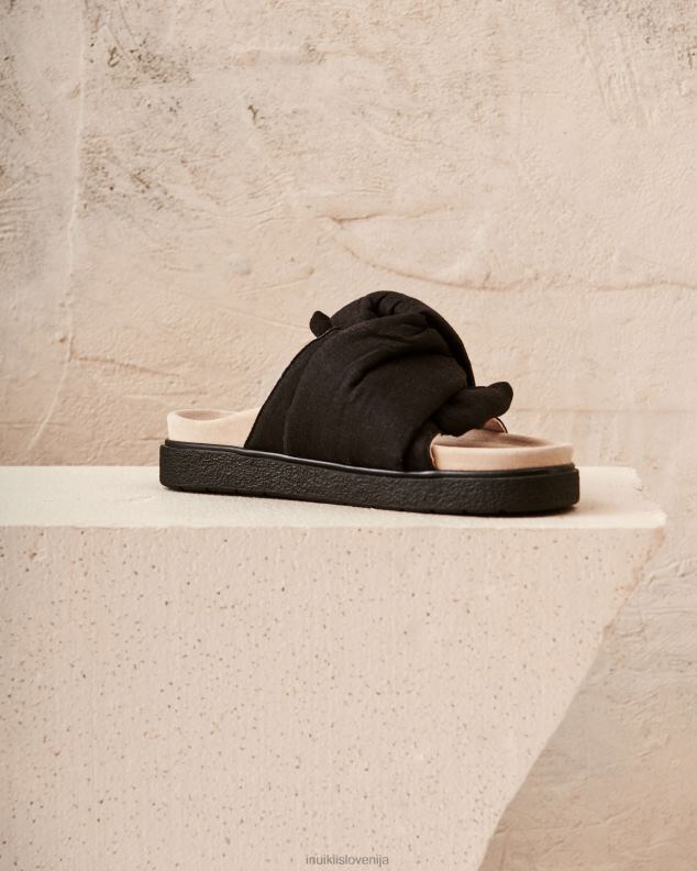 INUIKII ženske vozel lino HVNB77 obutev Črna