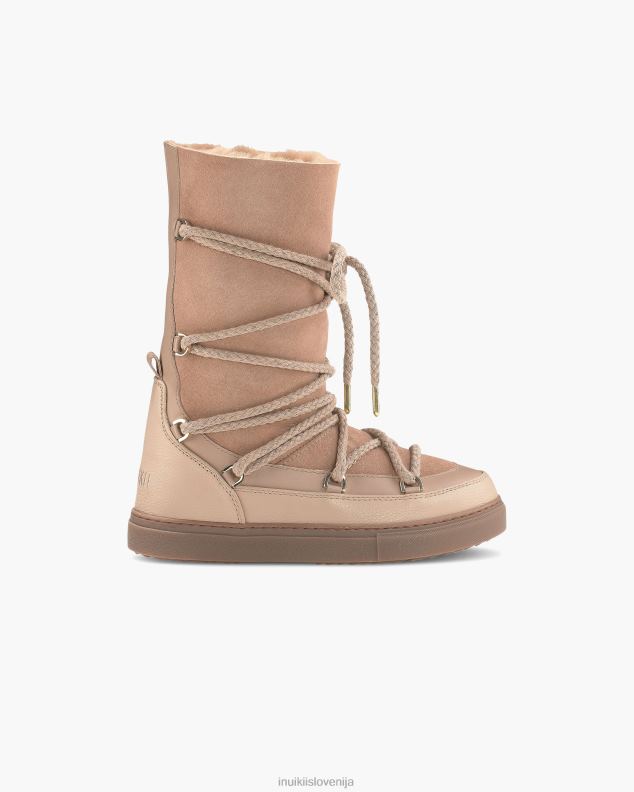 INUIKII ženske klasična visoka čipka HVNB128 obutev makroni