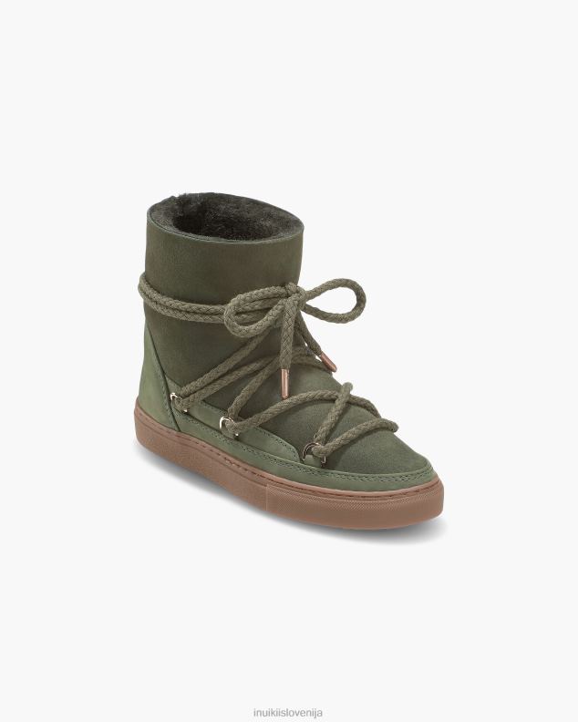 INUIKII ženske klasični nabuk HVNB131 obutev zelena