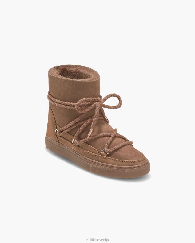 INUIKII ženske klasični nabuk HVNB132 obutev rjav