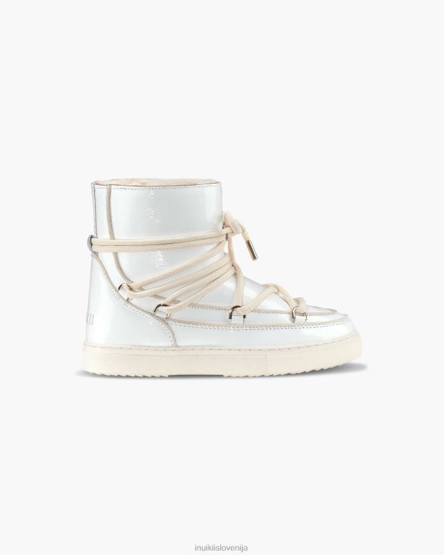 INUIKII ženske polni usnjeni naplak HVNB192 obutev umazano bela