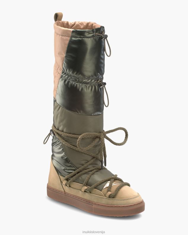 INUIKII ženske puffer high HVNB237 obutev zelena