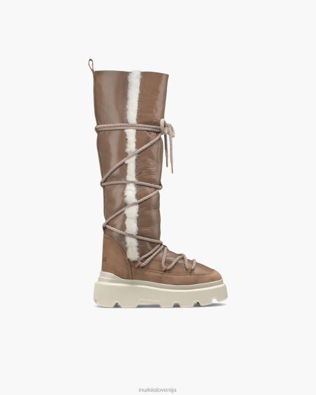 INUIKII ženske vzdržljivost udobno visoka HVNB176 obutev rjav