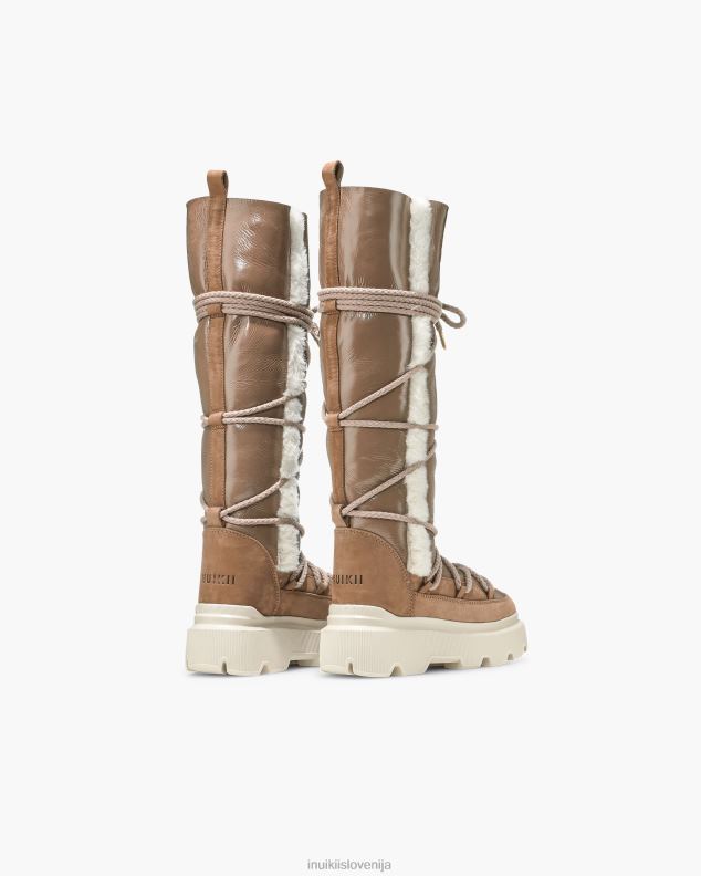 INUIKII ženske vzdržljivost udobno visoka HVNB176 obutev rjav