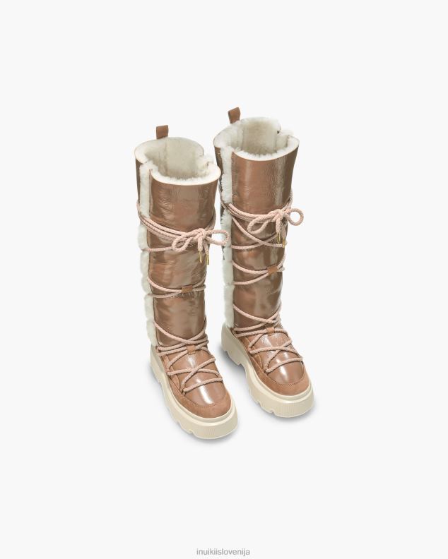 INUIKII ženske vzdržljivost udobno visoka HVNB176 obutev rjav