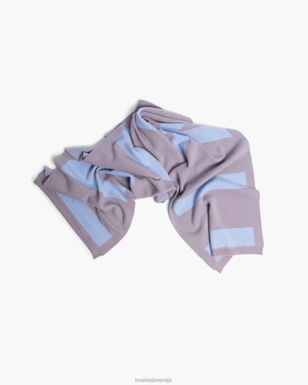 INUIKII ženske žakard šal HVNB306 dodatki taupe - modra